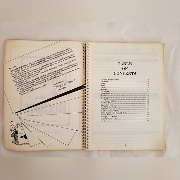 Vintage 'My Favorite Recipes' Spiral-Bound Cookbook - Picture 2 of 5